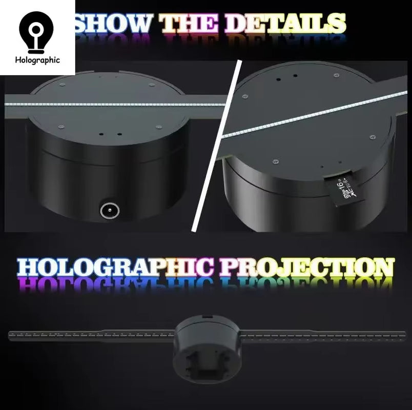 Newest P42-P50 3D Fan Hologram Projector - WiFi LED 3D Display Advertising Logo Light