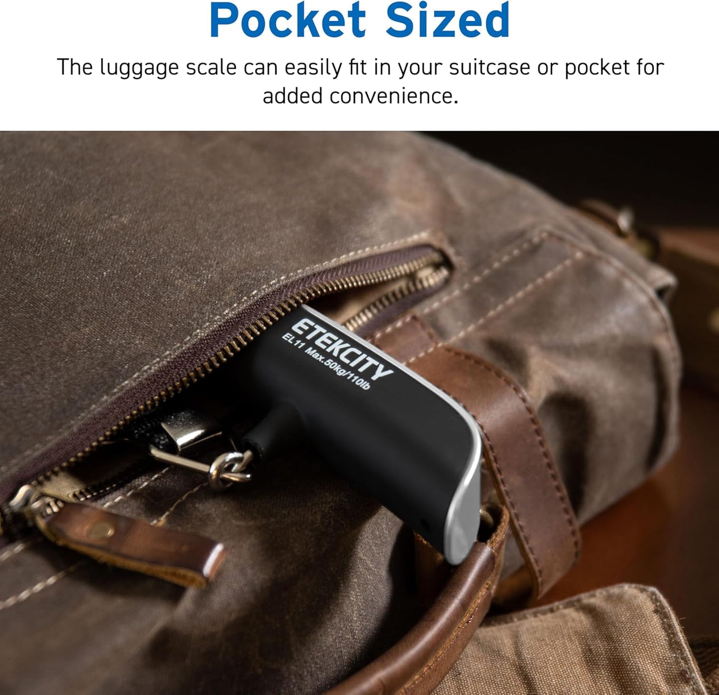 Digital Baggage Weight Scale with Hook, 110 Pounds, Battery Included