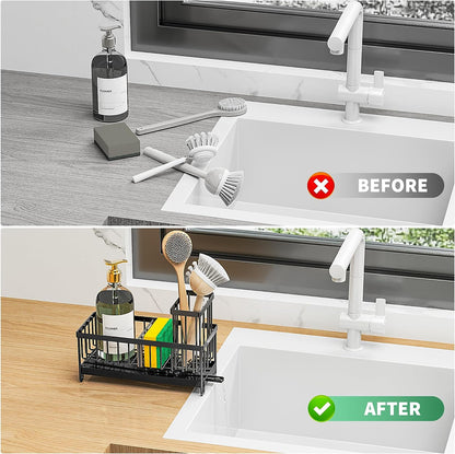 Kitchen Sink Organizer, Rustproof, 304 Stainless Steel