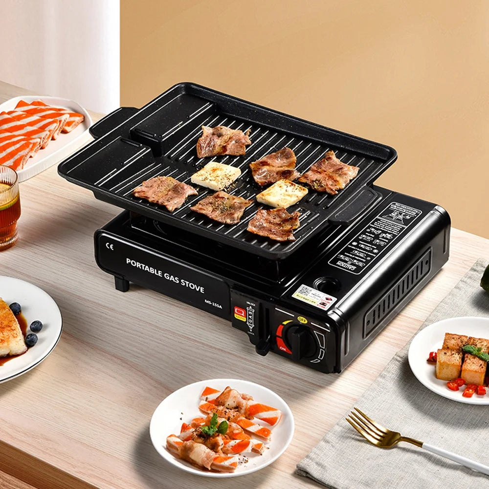 Outdoor Portable Furnace Adjustable Fire 2900W Furnace Lightweight Cooker Unit W/Storage Box