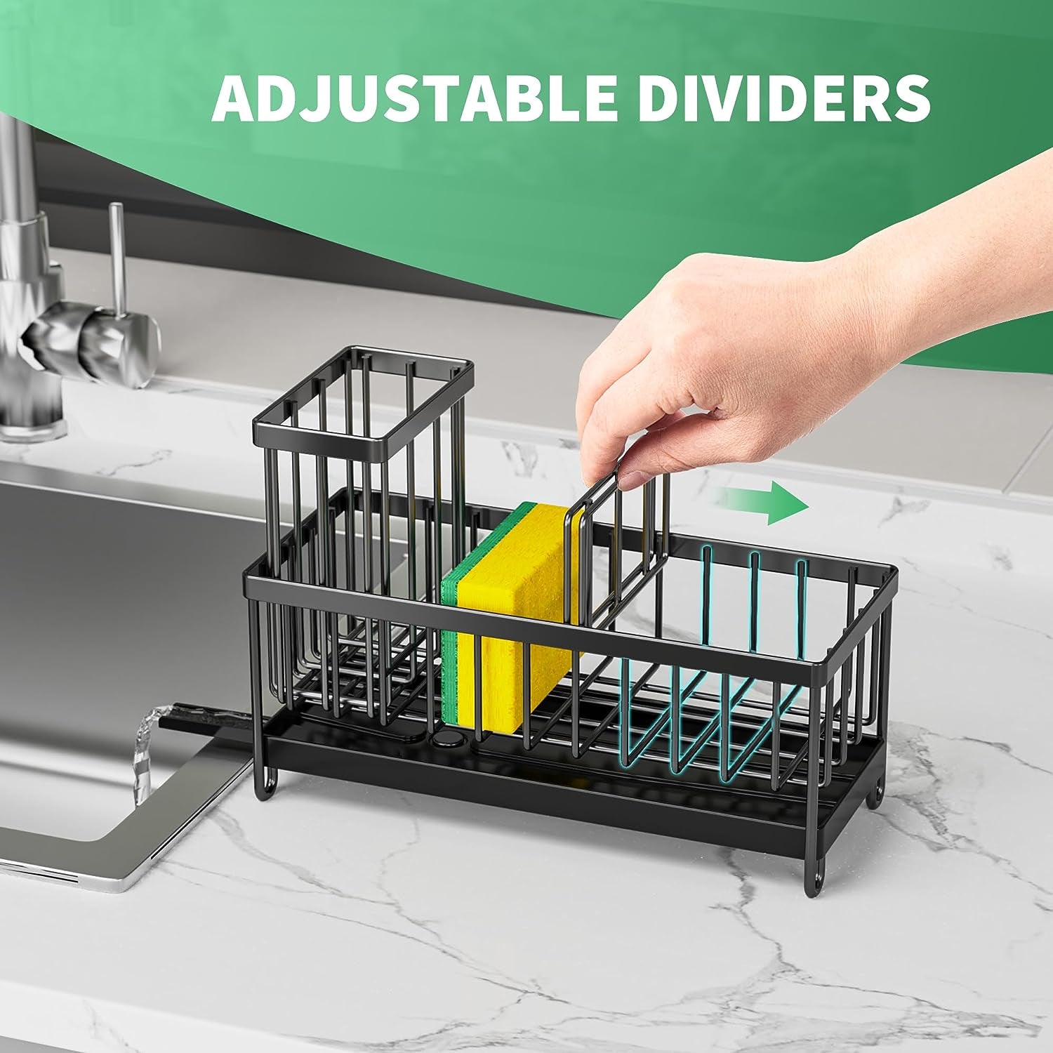 Kitchen Sink Organizer, Rustproof, 304 Stainless Steel