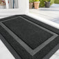 Front Door Mat Indoor/Outdoor Entrance, Waterproof All-Season, All-Weather Doormat, Sturdy Natural Rubber, Fade Resistant, Low Profile, Easy Clean, 29.5"X17"