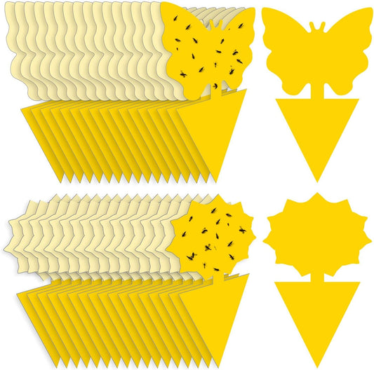 Sicky Bug Traps (For Flys, Gnats, Etc.) 36 Pack No Harm and Odorless for Indoor Outdoor Use