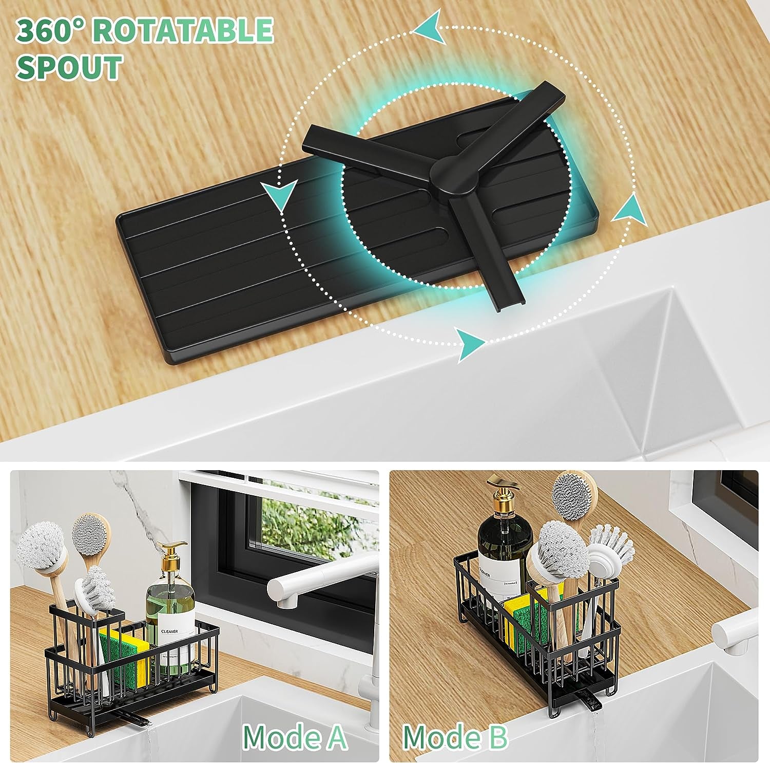 Kitchen Sink Organizer, Rustproof, 304 Stainless Steel
