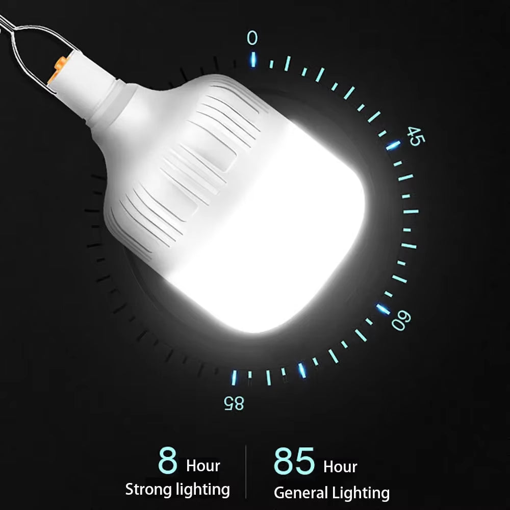 USB Rechargeable, LED, Portable Camping Light Bulb 