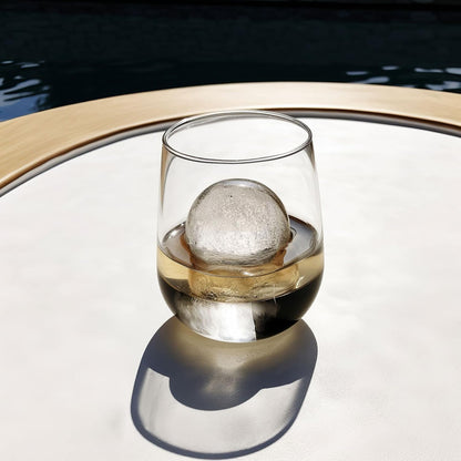 Ball Ice Cube Tray and Big Ice Cube Molds for Whiskey, Slow-Melting, 100% Silicone, Easy Release