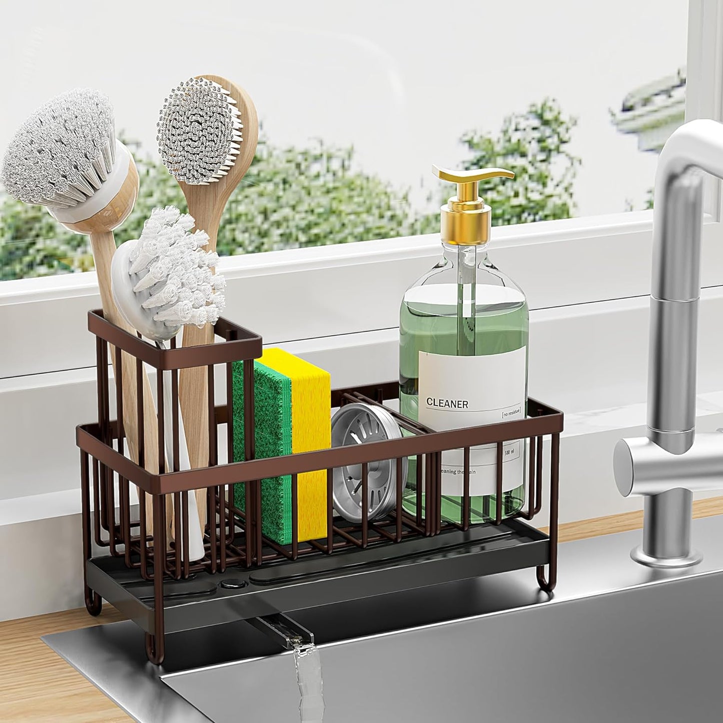 Kitchen Sink Organizer, Rustproof, 304 Stainless Steel