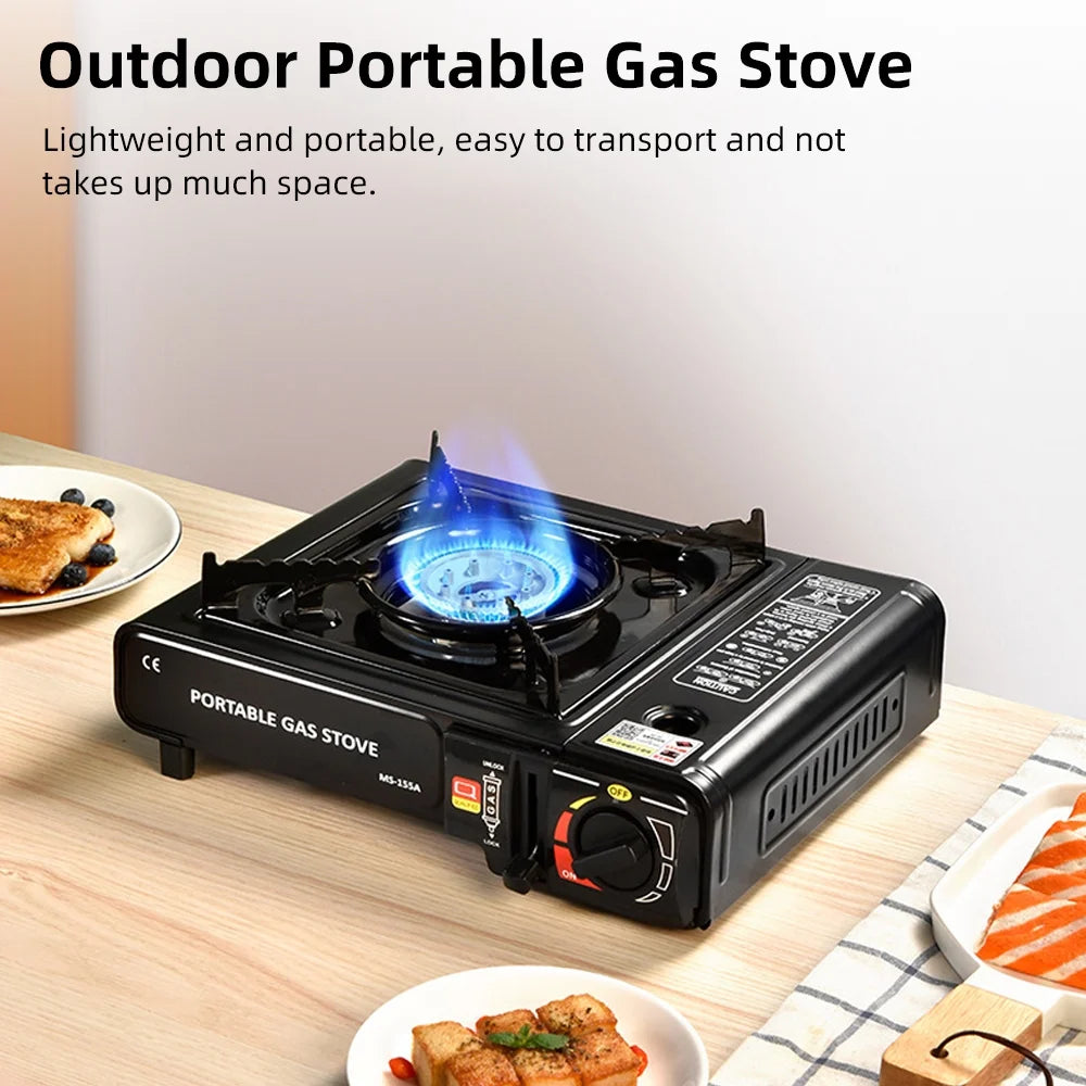 Outdoor Portable Furnace Adjustable Fire 2900W Furnace Lightweight Cooker Unit W/Storage Box