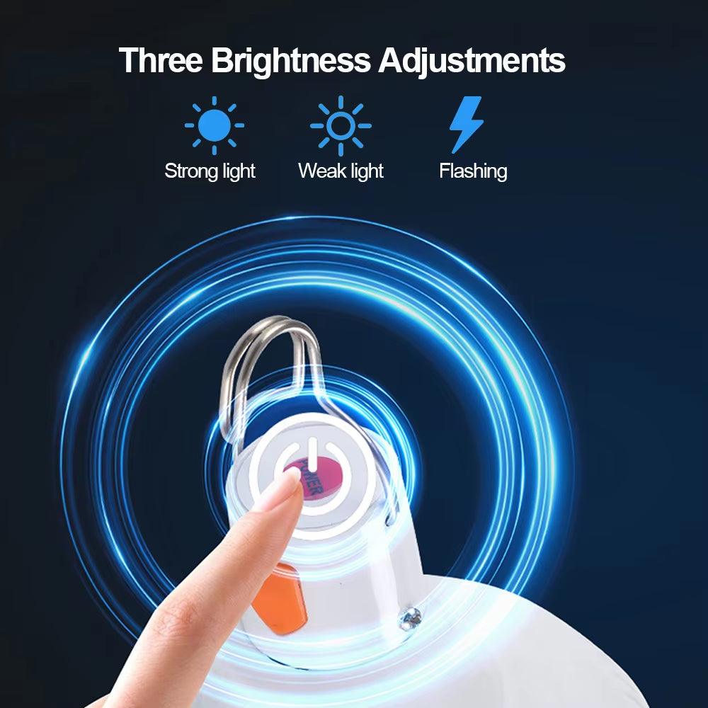 USB Rechargeable, LED, Portable Camping Light Bulb 