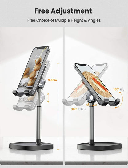 Cell Phone Stand Adjustable Phone Holer Fits All Mobile Phones, Switch, Kindle, Ipads, & Tablets 4-10In