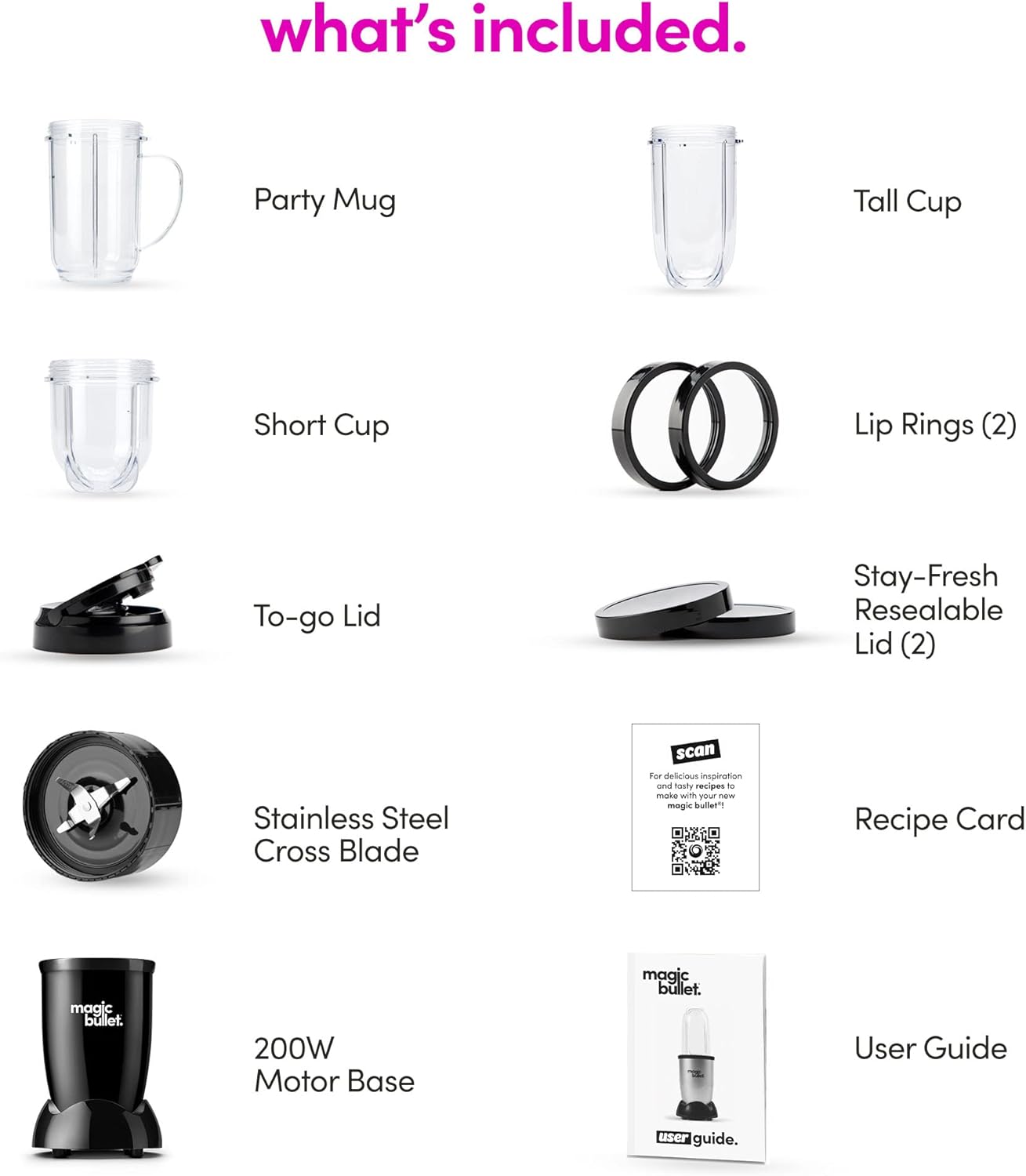 Black Magic Bullet Blender 11 Pc. Set