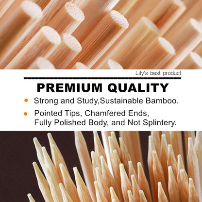 10" Natural Bamboo Skewers for BBQ, Kabob, Food Fountain & Smores . Φ=4Mm (100 PCS)