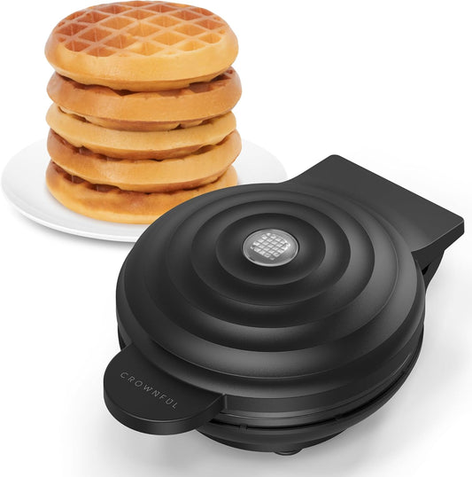 4 Inch, Mini Waffle Maker, Recipe Guide Included