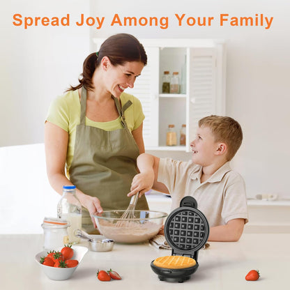 4 Inch, Mini Waffle Maker, Recipe Guide Included