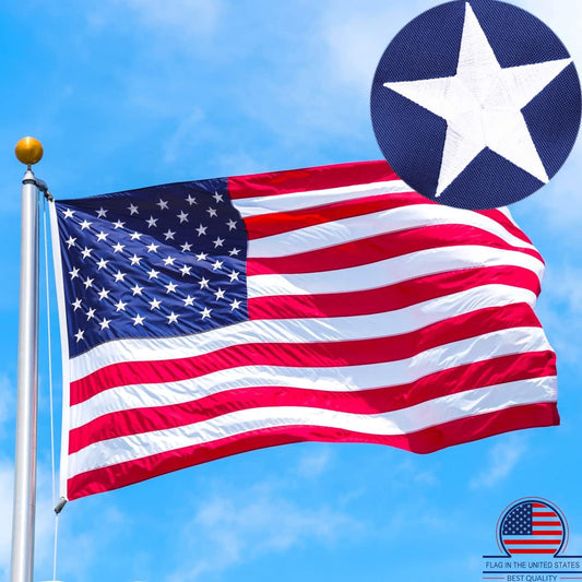 Sturdy American Flag 3X5 Ft Outdoor Heavy Duty, Best High Wind All Weather Use Flag