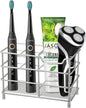 Stainless Steel Bathroom Toothbrush & Toothpaste Holder Bathroom Organizer