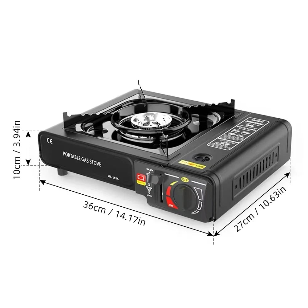 Outdoor Portable Furnace Adjustable Fire 2900W Furnace Lightweight Cooker Unit W/Storage Box