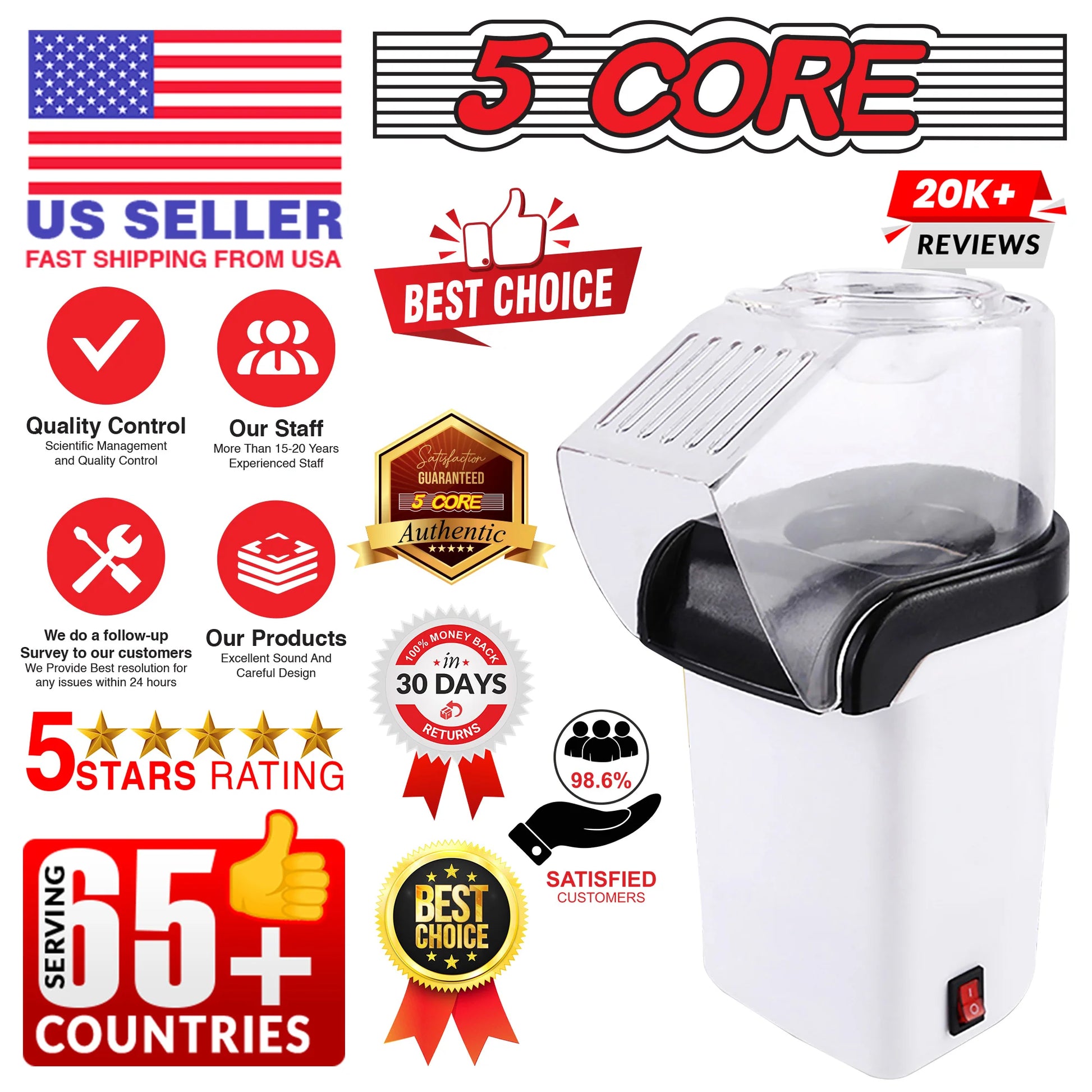 5 Core Popcorn Machine