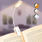 9 LED, Rechargeable, Small, Clip-On Book Light, 3 Color Temperatures, Stepless Dimming Brightness, 80 Hr Runtime
