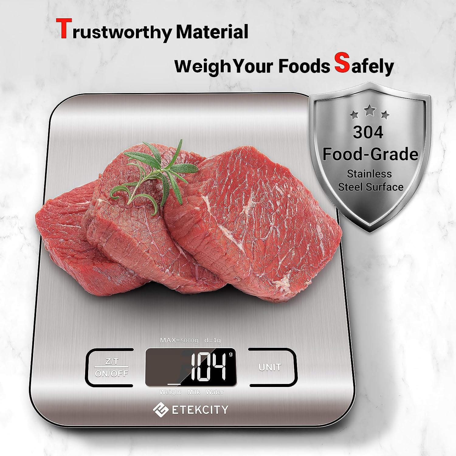 Food Scale, Digital Grams and Ounces, LCD Display