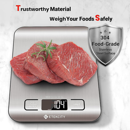 Food Scale, Digital Grams and Ounces, LCD Display