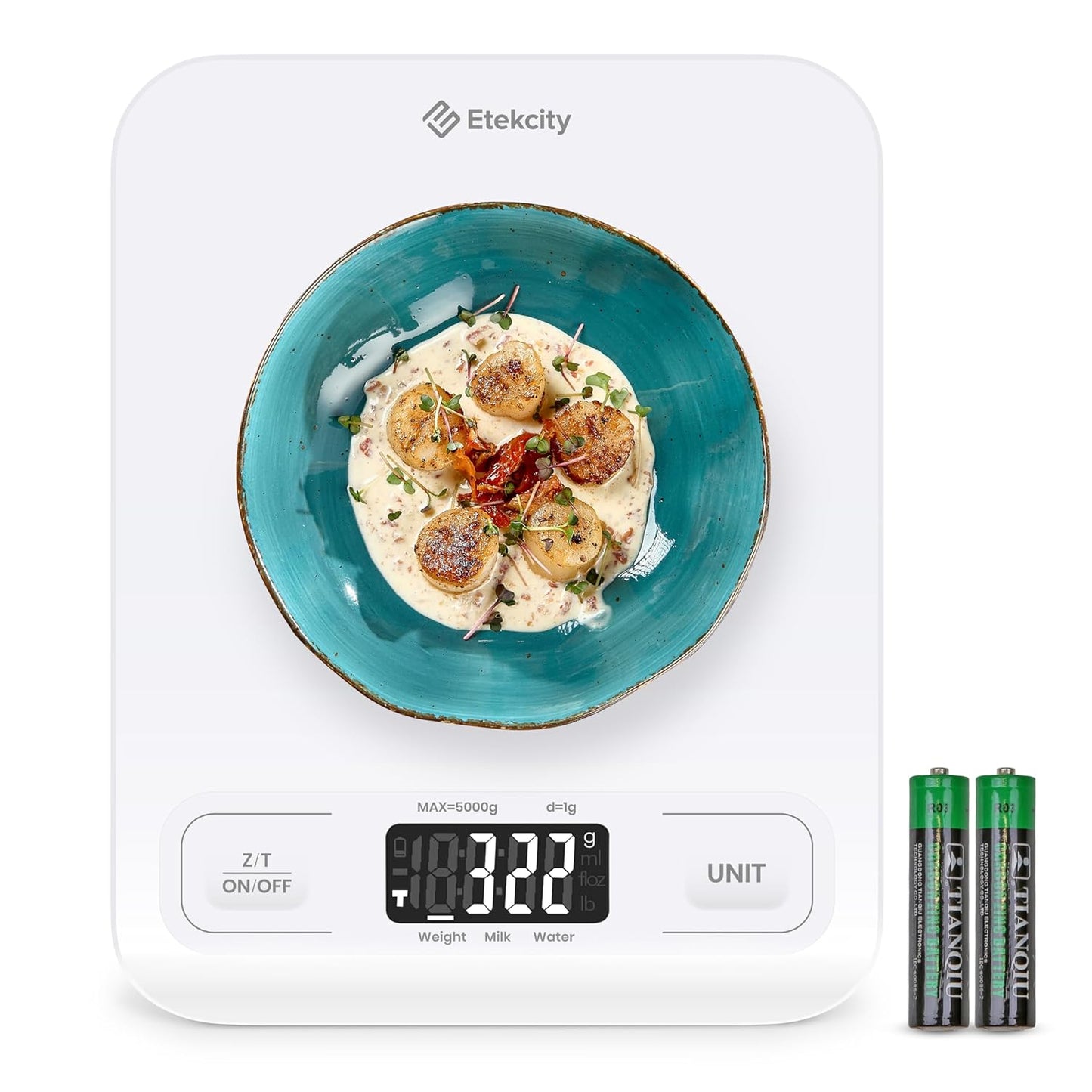 Food Scale, Digital Grams and Ounces, LCD Display