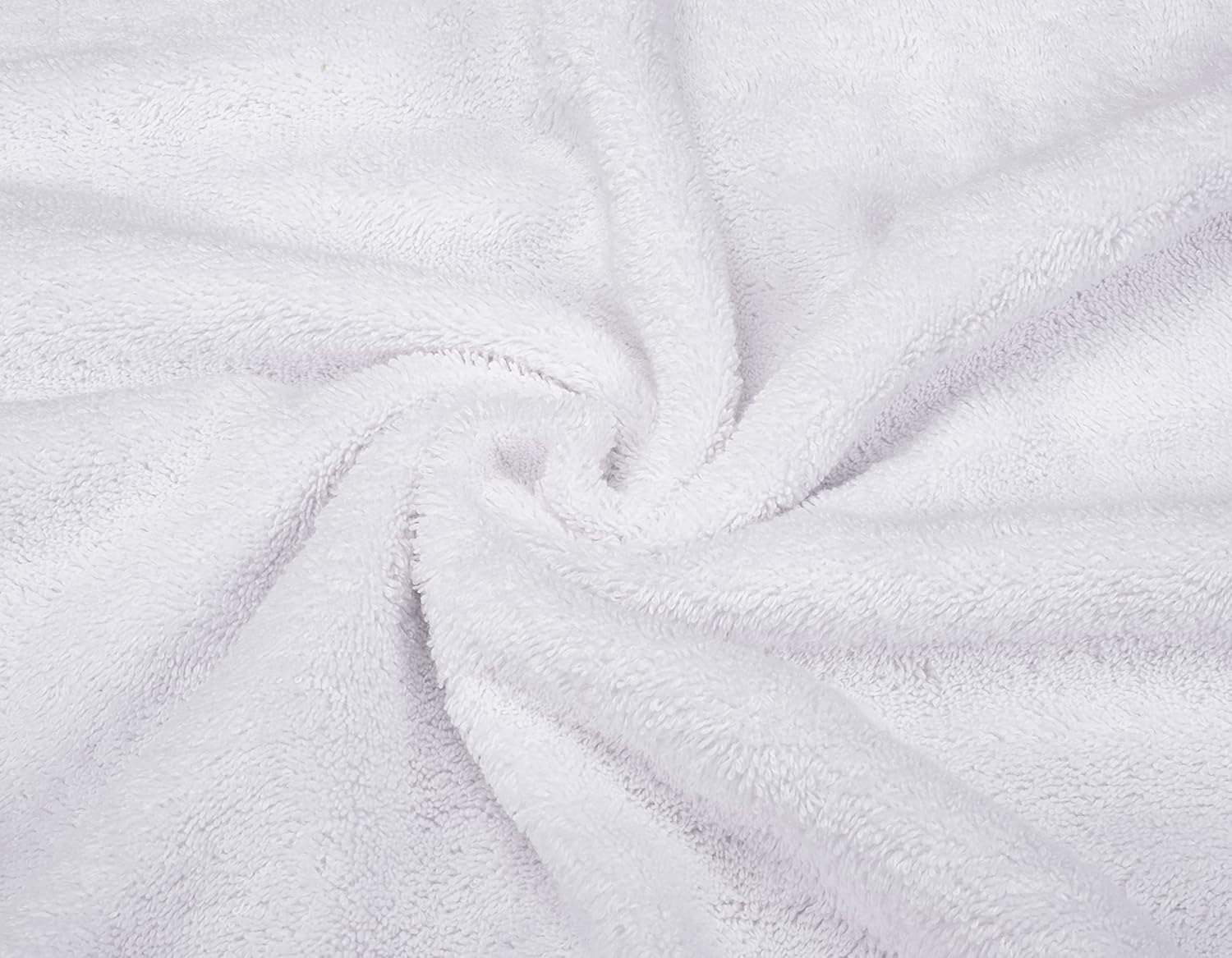 6 Piece Towel Set, 2 Bath Towels 2 Hand Towels 2 Washcloths, 100% Cotton Turkish Towels for Bathroom, White Towel Sets