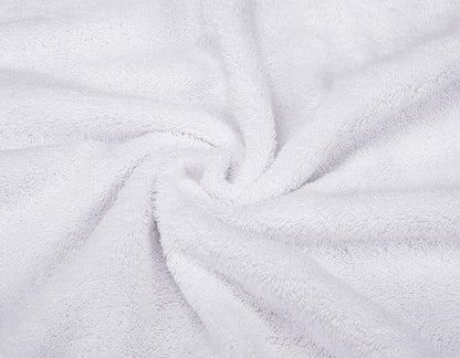 6 Piece Towel Set, 2 Bath Towels 2 Hand Towels 2 Washcloths, 100% Cotton Turkish Towels for Bathroom, White Towel Sets