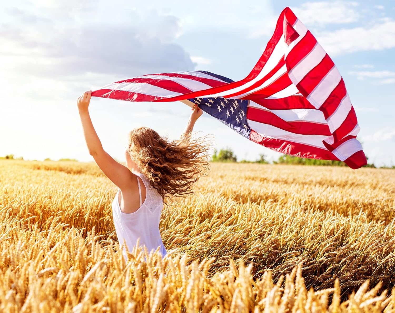 Sturdy American Flag 3X5 Ft Outdoor Heavy Duty, Best High Wind All Weather Use Flag