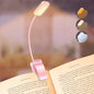 9 LED, Rechargeable, Small, Clip-On Book Light, 3 Color Temperatures, Stepless Dimming Brightness, 80 Hr Runtime