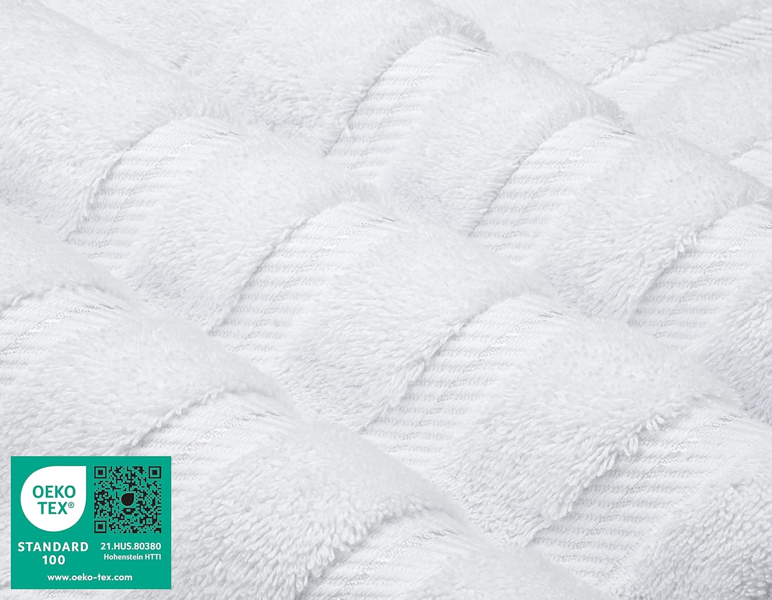 6 Piece Towel Set, 2 Bath Towels 2 Hand Towels 2 Washcloths, 100% Cotton Turkish Towels for Bathroom, White Towel Sets