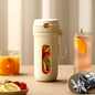 Electric Portable Blender with 10 Stainless Steel Blades, USB Rechargeable 