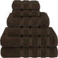 6 Piece Towel Set, 2 Bath Towels 2 Hand Towels 2 Washcloths, 100% Cotton Turkish Towels for Bathroom, White Towel Sets
