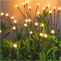 Solar Garden Lights - Sway by Wind, Solar Outdoor Lights, High Flexibility Iron Wire & Heavy Bulb Base, Warm White