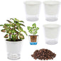 3 Packs 7" Large Self-Watering Planters for Indoor/Outdoor Plants