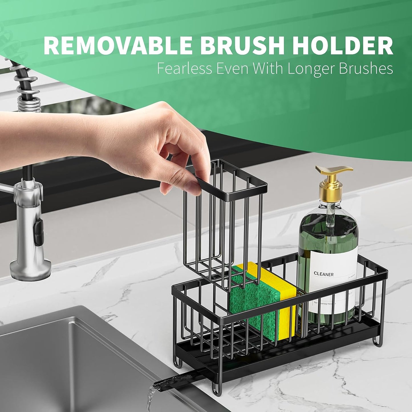 Kitchen Sink Organizer, Rustproof, 304 Stainless Steel