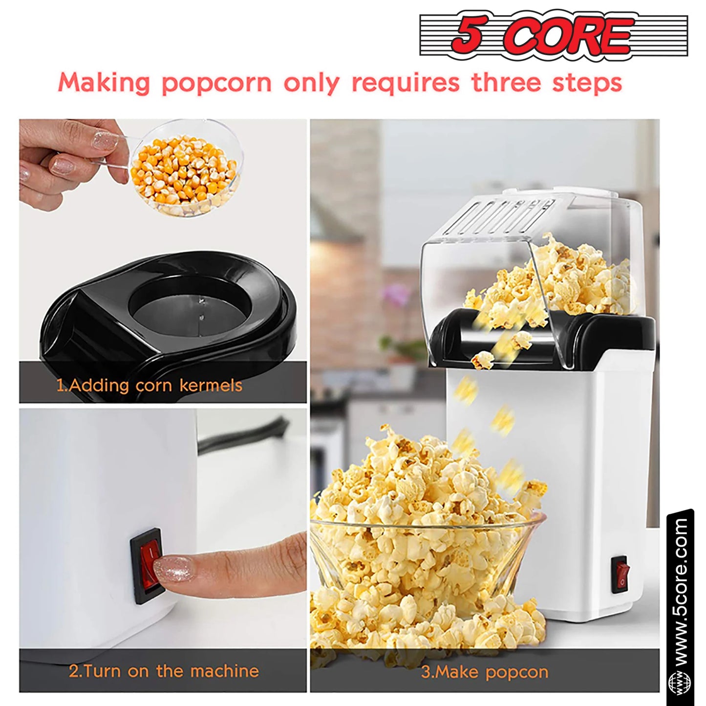 5 Core Popcorn Machine
