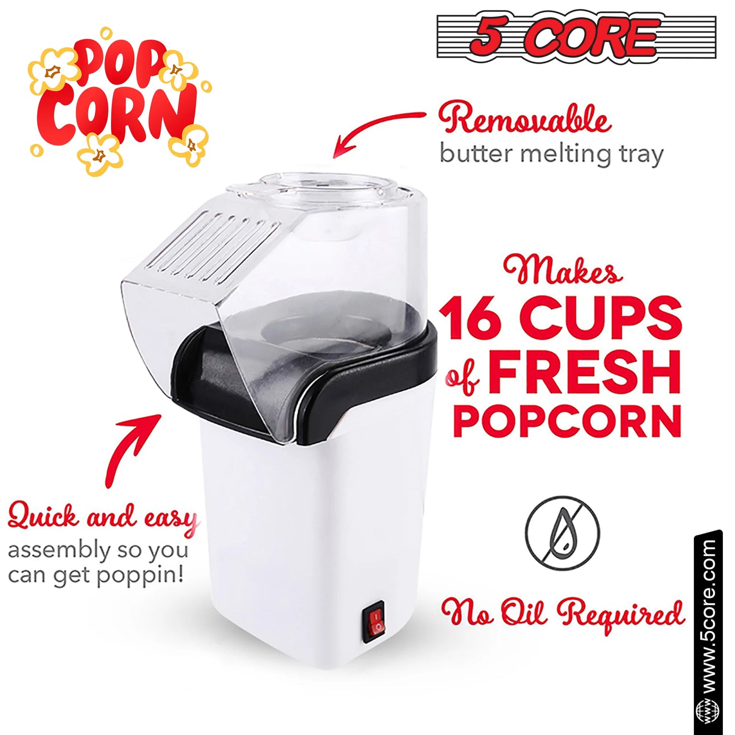 5 Core Popcorn Machine