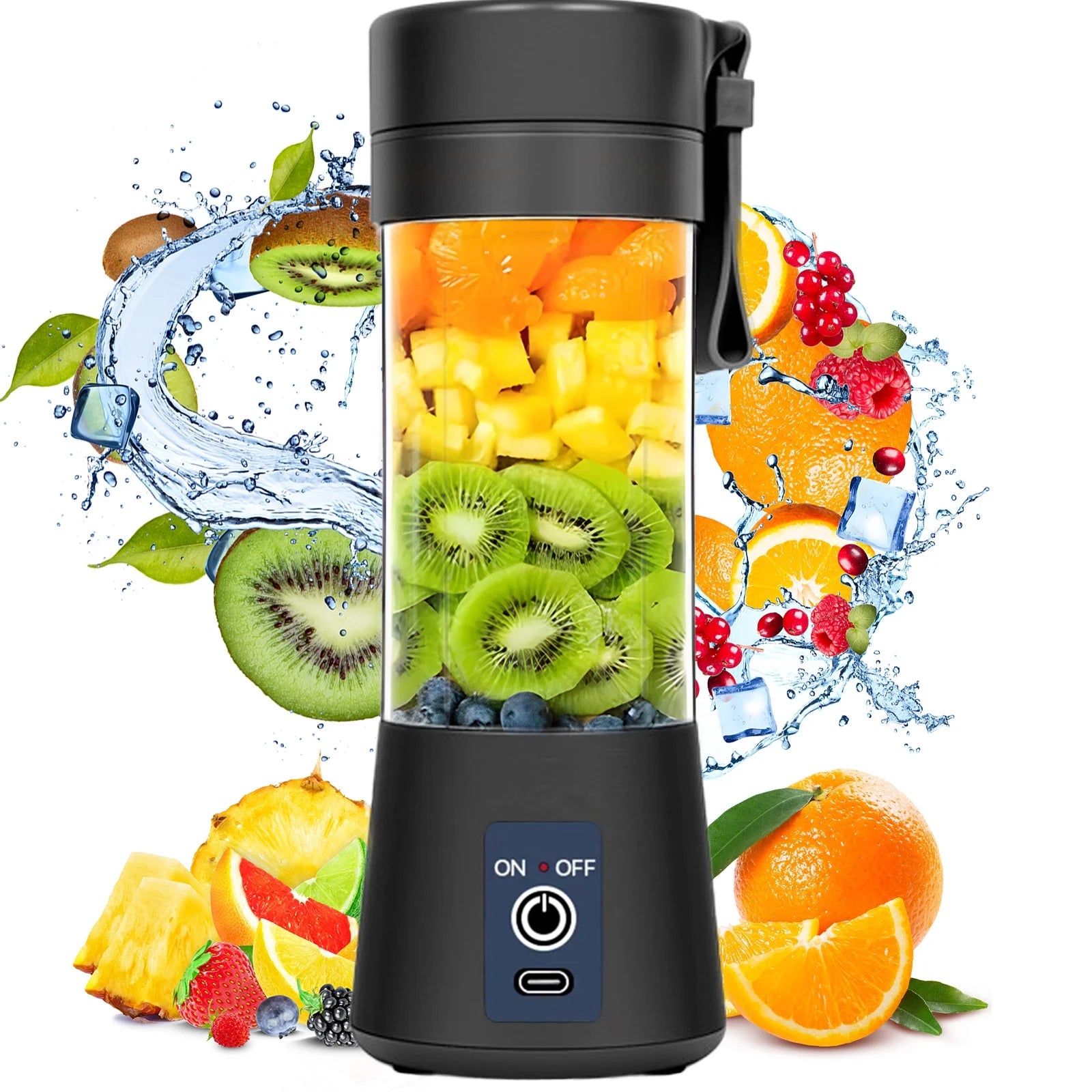 12.9oz Portable Blender, for Shakes and Smoothies, Mini 