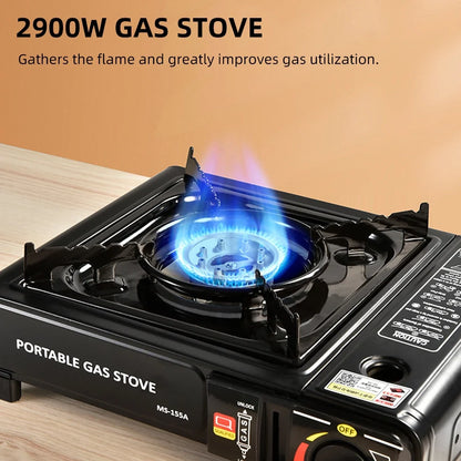 Outdoor Portable Furnace Adjustable Fire 2900W Furnace Lightweight Cooker Unit W/Storage Box